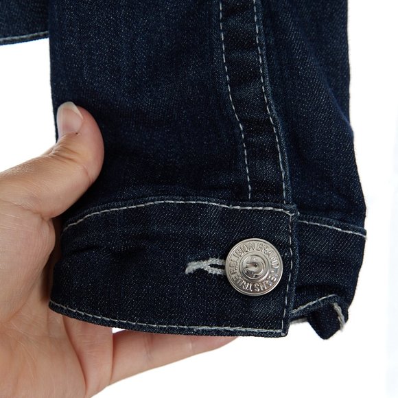 True Religion Denim Jean Trucker Jacket Women's XS - Picture 5 of 10